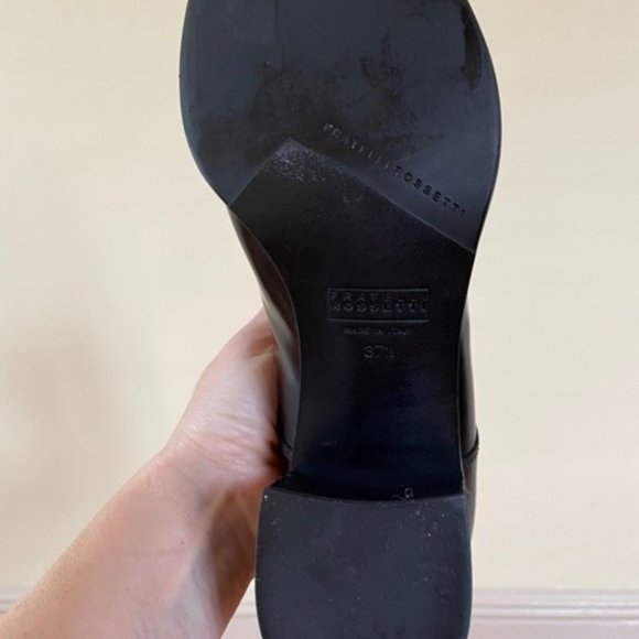 Fratelli Rossetti Black Leather Heeled Lace up Shoes Size 37.5 IT (7.5 US) - Picture 7 of 9